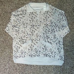Oversized Aerie Leopard Pullover